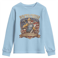 American Construction Worker Youth Sweatshirt Building America For 250 Years