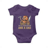Funny Woodworking Beaver Baby Onesie I Am A Carpenter And A Dad