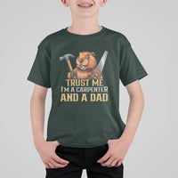 Funny Woodworking Beaver T Shirt For Kid I Am A Carpenter And A Dad