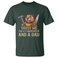 Funny Woodworking Beaver T Shirt I Am A Carpenter And A Dad