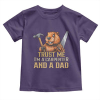 Funny Woodworking Beaver Toddler T Shirt I Am A Carpenter And A Dad