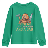 Funny Woodworking Beaver Youth Sweatshirt I Am A Carpenter And A Dad