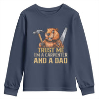 Funny Woodworking Beaver Youth Sweatshirt I Am A Carpenter And A Dad