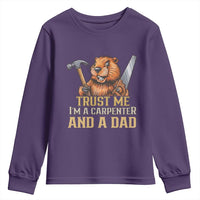 Funny Woodworking Beaver Youth Sweatshirt I Am A Carpenter And A Dad
