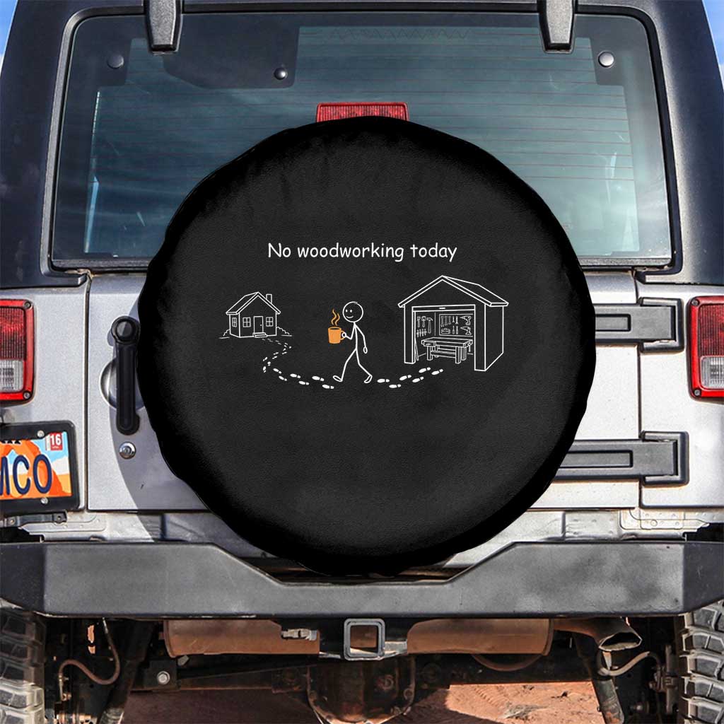 Funny Stickman Carpenter Spare Tire Cover No Woodworking Today