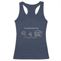 Funny Stickman Carpenter Racerback Tank Top No Woodworking Today