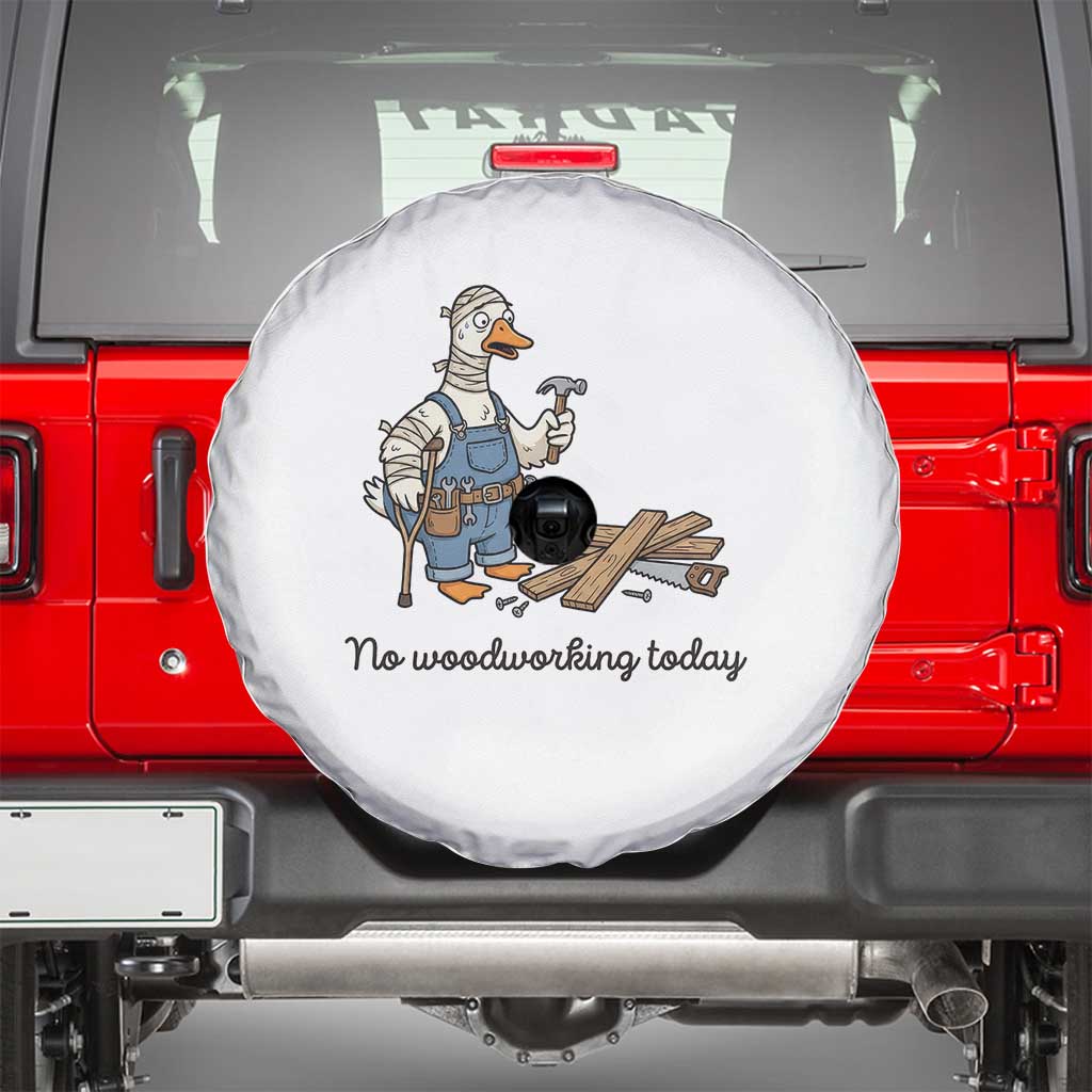 Funny Carpenter Duck Spare Tire Cover No Woodworking Today