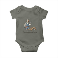 Funny Carpenter Duck Baby Onesie No Woodworking Today