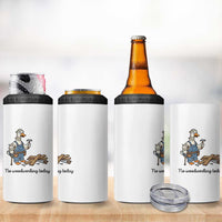 Funny Carpenter Duck 4 in 1 Can Cooler Tumbler No Woodworking Today