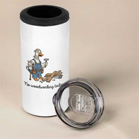Funny Carpenter Duck 4 in 1 Can Cooler Tumbler No Woodworking Today