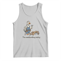 Funny Carpenter Duck Tank Top No Woodworking Today
