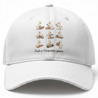 Funny Woodworker Graphic Baseball Cap Just A Carpenter Goose