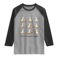 Funny Woodworker Graphic Raglan Shirt Just A Carpenter Goose