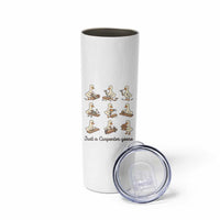 Funny Woodworker Graphic Skinny Tumbler Just A Carpenter Goose