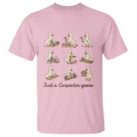 Funny Woodworker Graphic T Shirt Just A Carpenter Goose