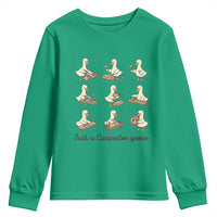Funny Woodworker Graphic Youth Sweatshirt Just A Carpenter Goose