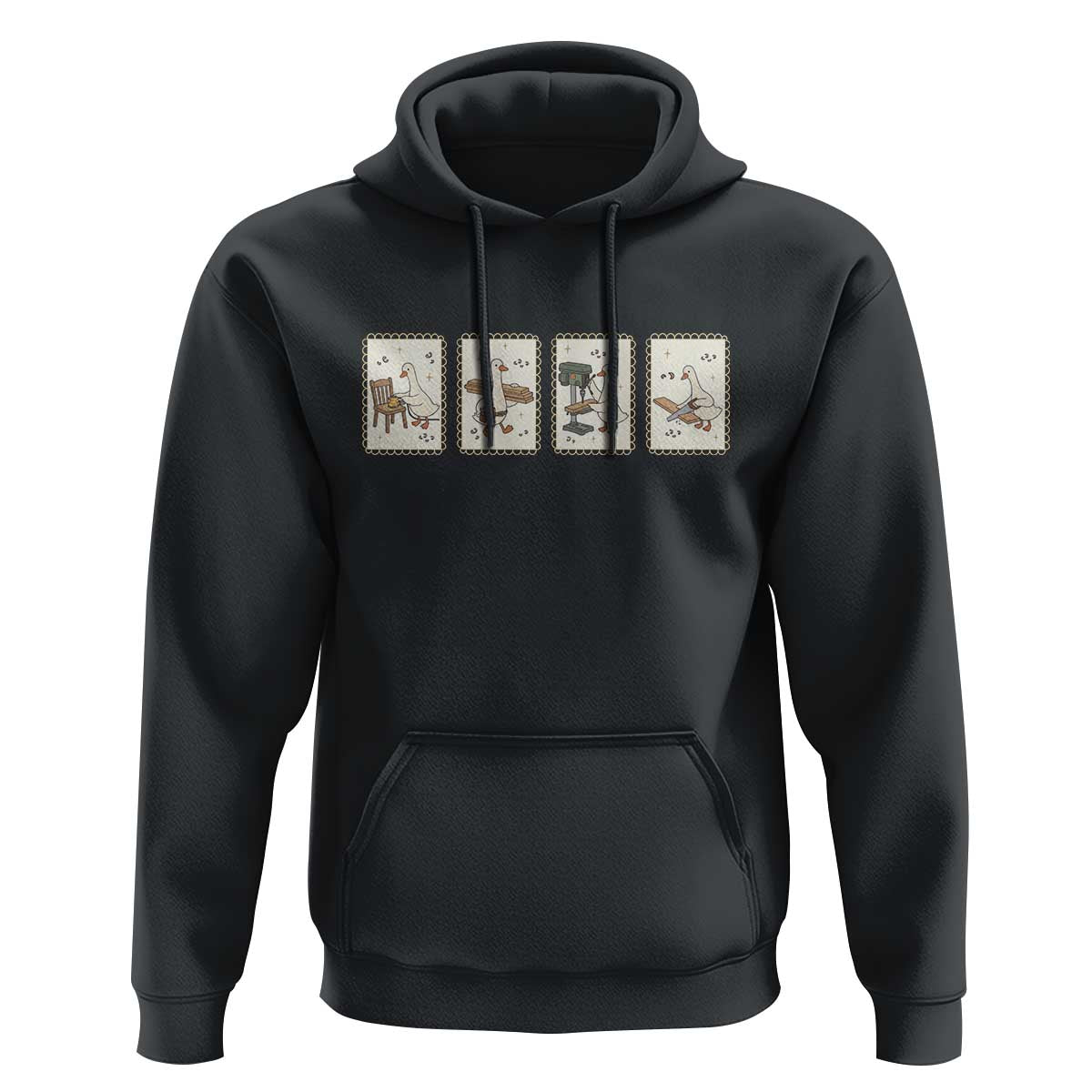 Silly Goose Carpenter Hoodie Funny Woodworker Dad Gift