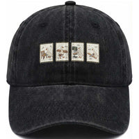 Silly Goose Carpenter Washed Cotton Baseball Cap Funny Woodworker Dad Gift