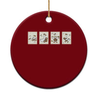 Silly Goose Builder Ceramic Ornament Funny Woodworker Dad Gift