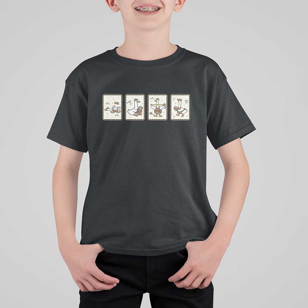 Silly Goose Builder T Shirt For Kid Funny Woodworker Dad Gift