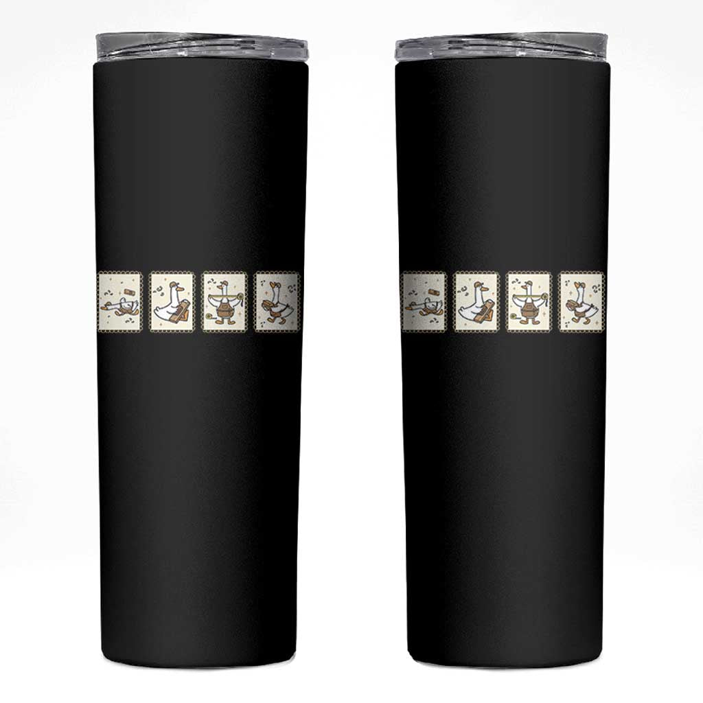 Silly Goose Builder Skinny Tumbler Funny Woodworker Dad Gift