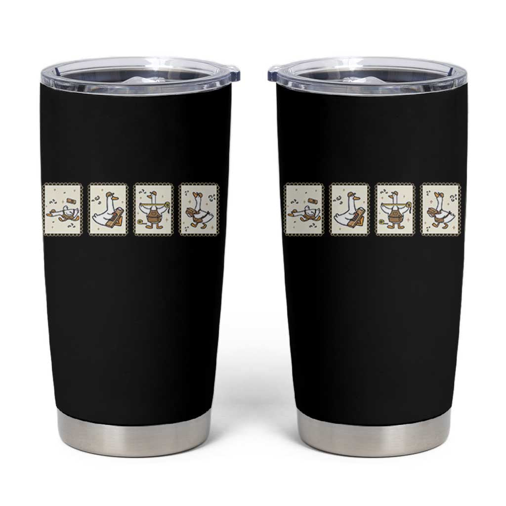 Silly Goose Builder Tumbler Cup Funny Woodworker Dad Gift