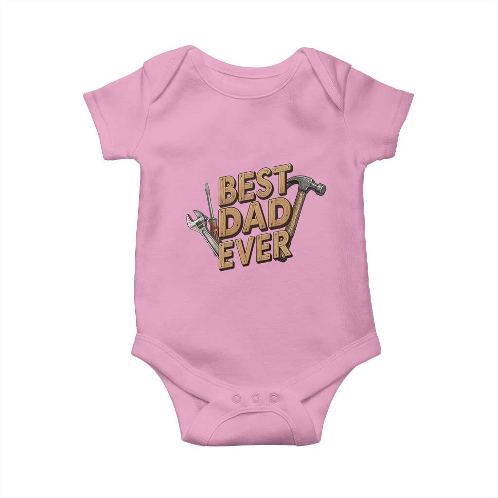 Funny Woodworking Dad Gift Baby Onesie Best Dad Ever