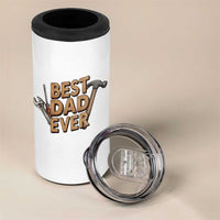 Funny Woodworking Dad Gift 4 in 1 Can Cooler Tumbler Best Dad Ever