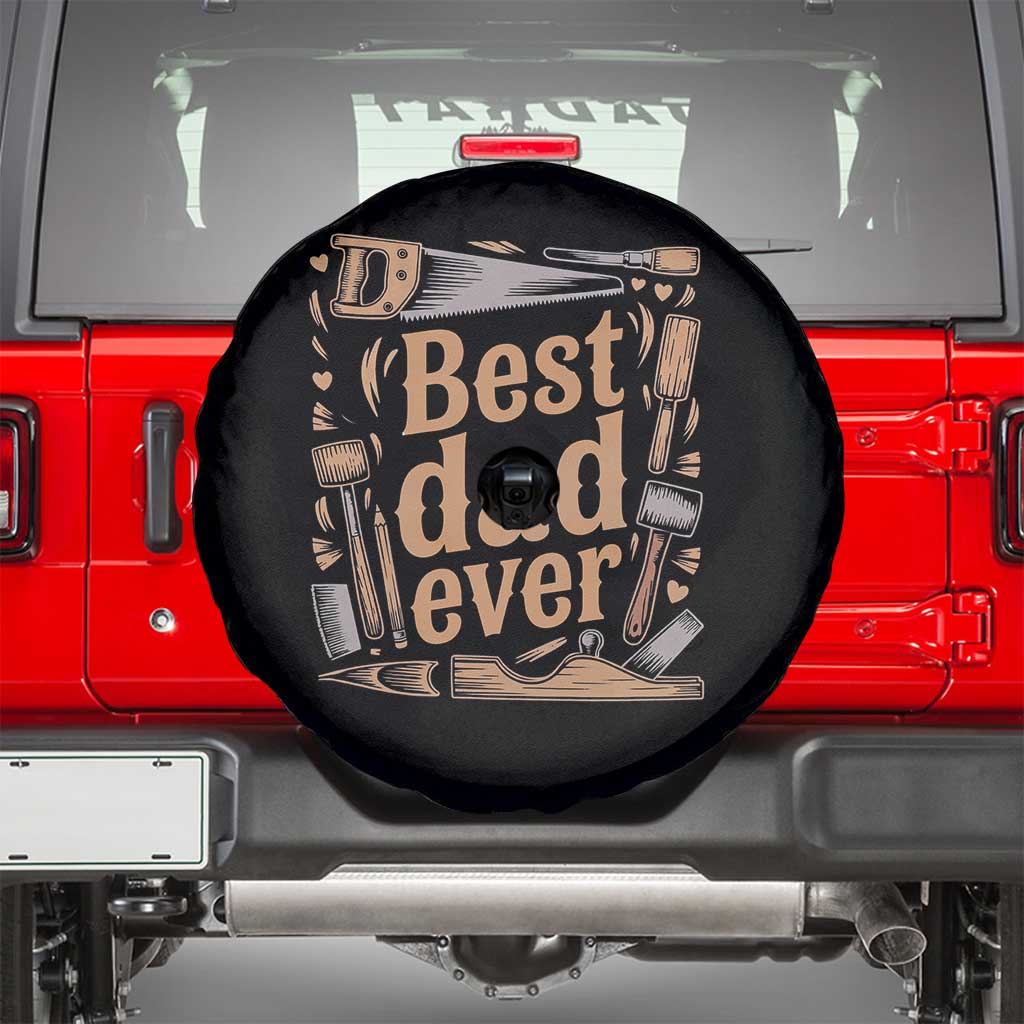 Woodworking Fathers Day Gift Spare Tire Cover Best Dad Ever