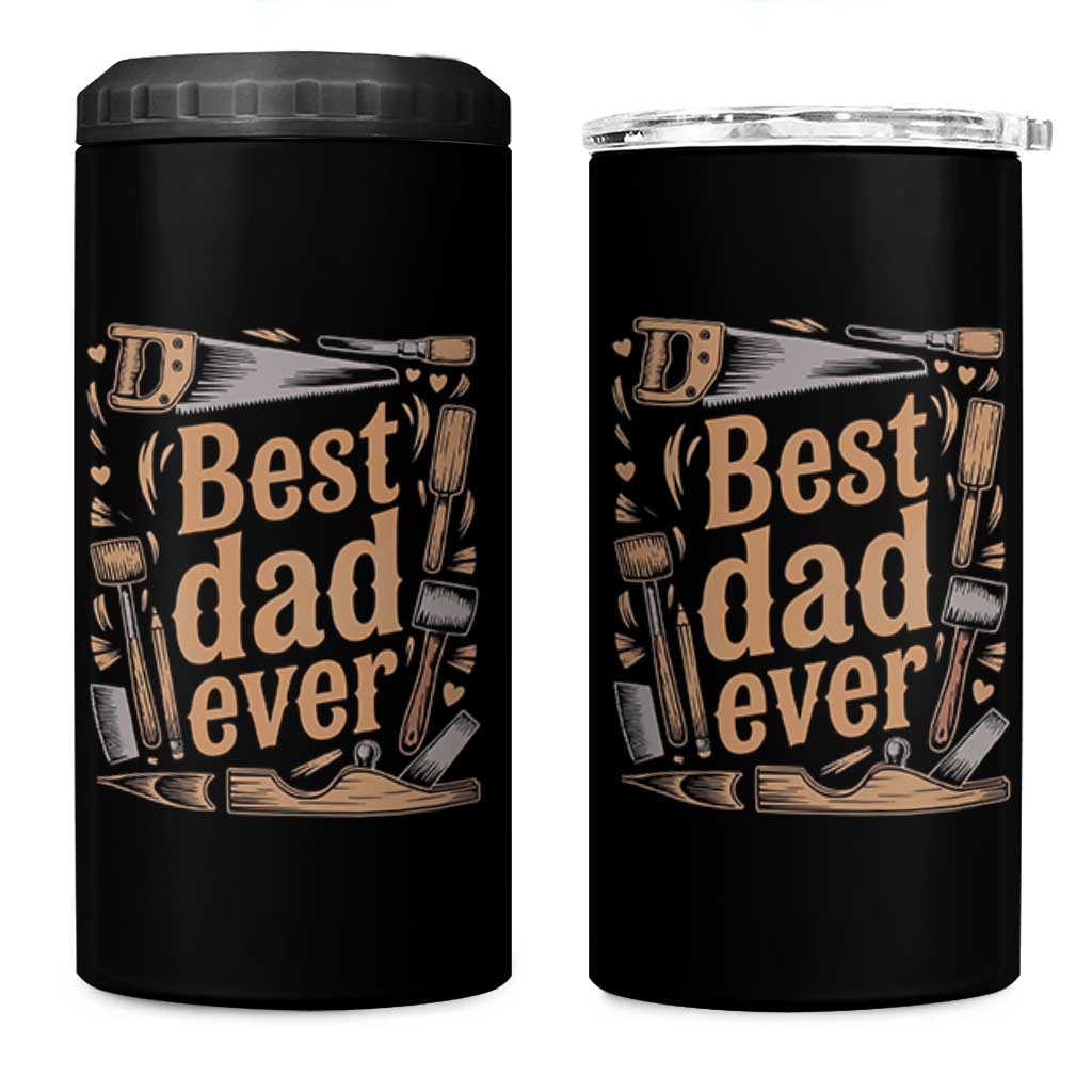 Woodworking Fathers Day Gift 4 in 1 Can Cooler Tumbler Best Dad Ever