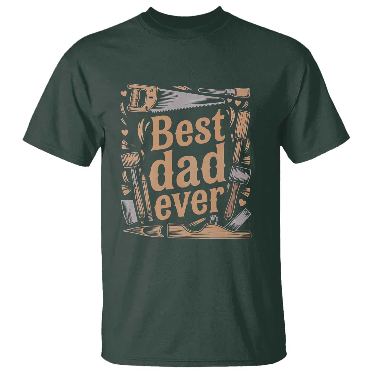 Woodworking Fathers Day Gift T Shirt Best Dad Ever