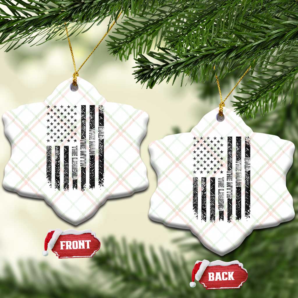 Dad The Man The Myth The Legend Ceramic Ornament Proud American Welder Gift