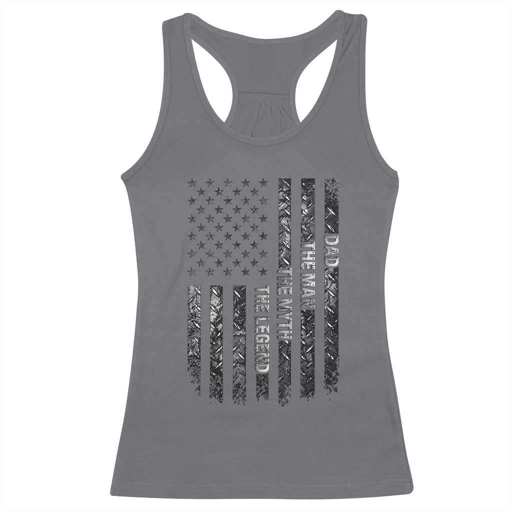 Dad The Man The Myth The Legend Racerback Tank Top Proud American Welder Gift
