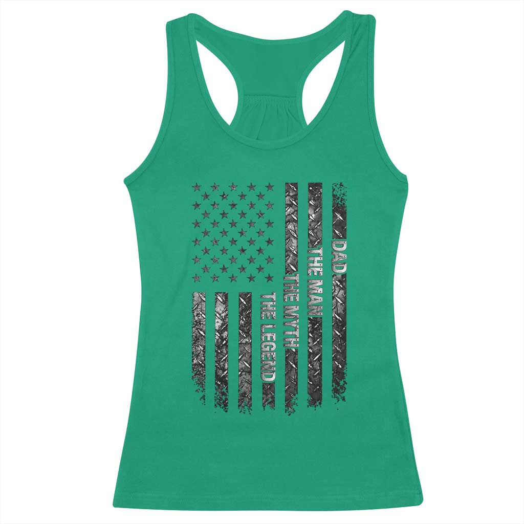 Dad The Man The Myth The Legend Racerback Tank Top Proud American Welder Gift