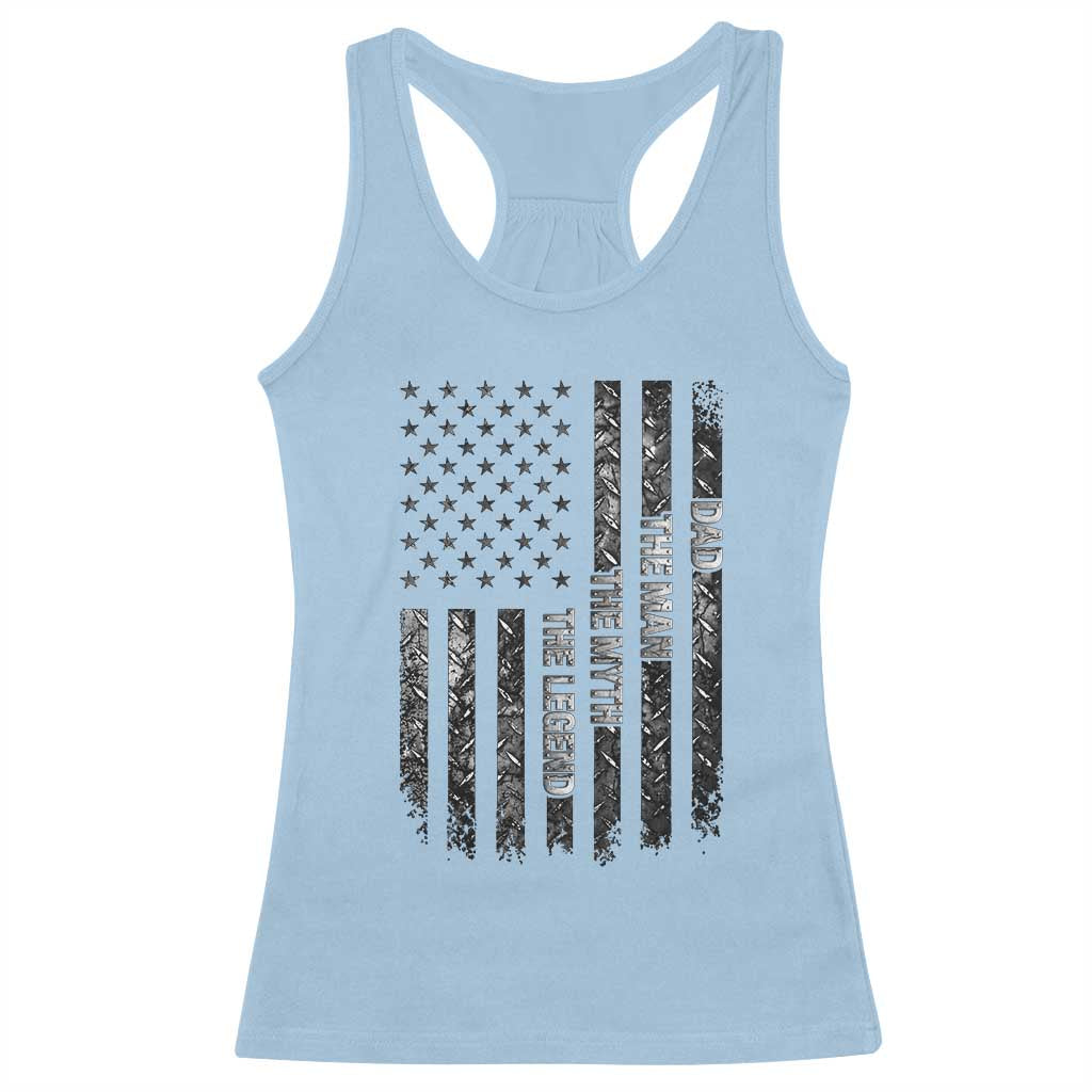 Dad The Man The Myth The Legend Racerback Tank Top Proud American Welder Gift