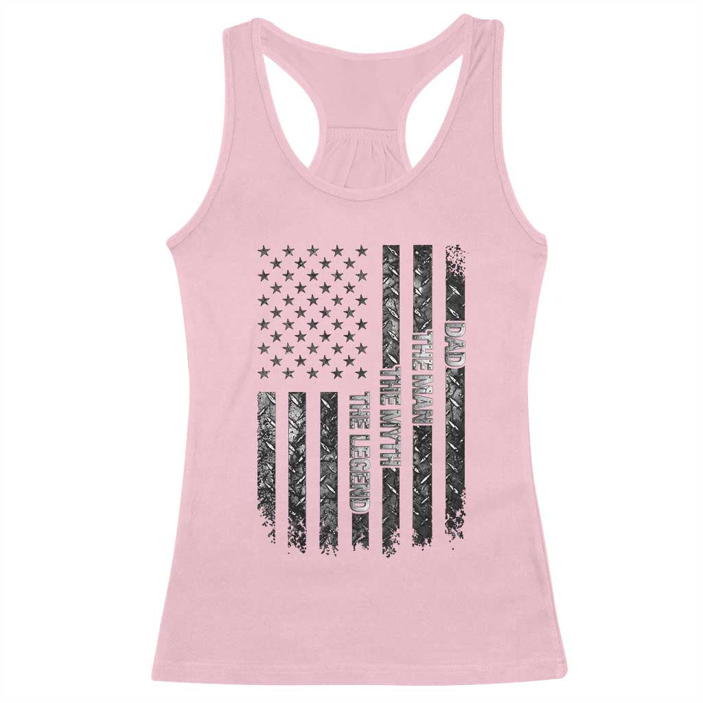 Dad The Man The Myth The Legend Racerback Tank Top Proud American Welder Gift