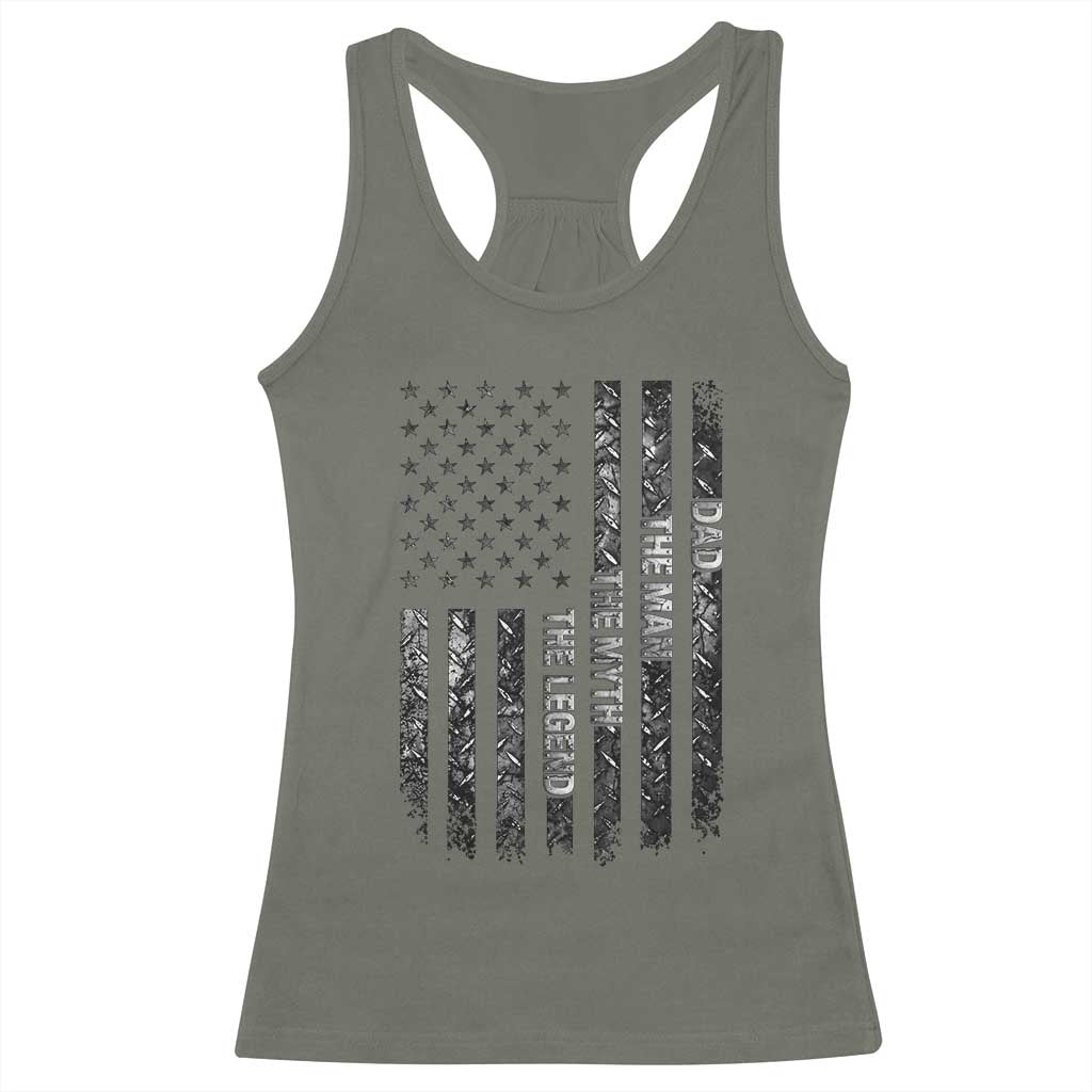 Dad The Man The Myth The Legend Racerback Tank Top Proud American Welder Gift