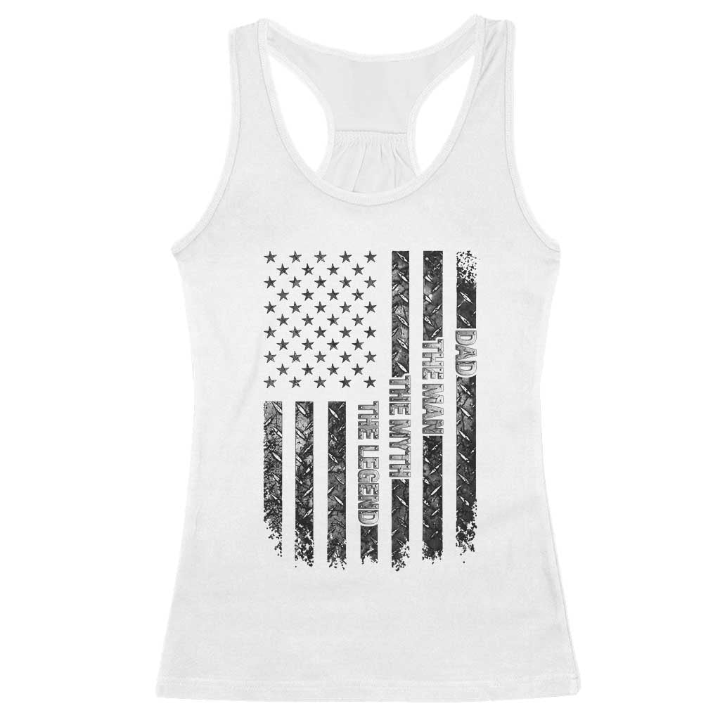 Dad The Man The Myth The Legend Racerback Tank Top Proud American Welder Gift