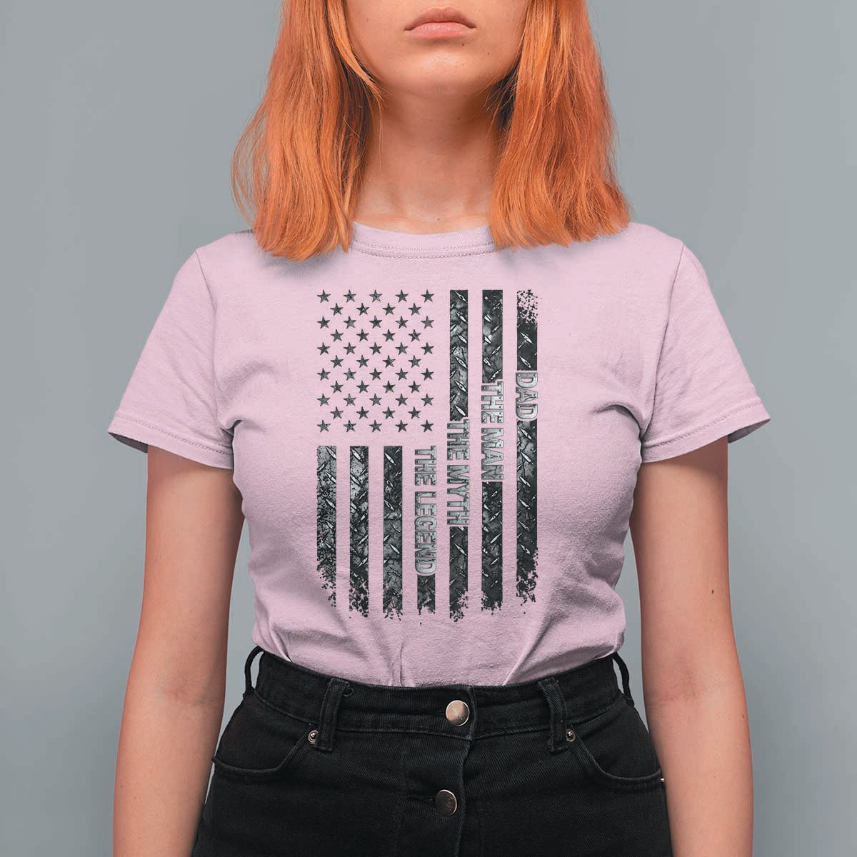 Dad The Man The Myth The Legend T Shirt For Women Proud American Welder Gift