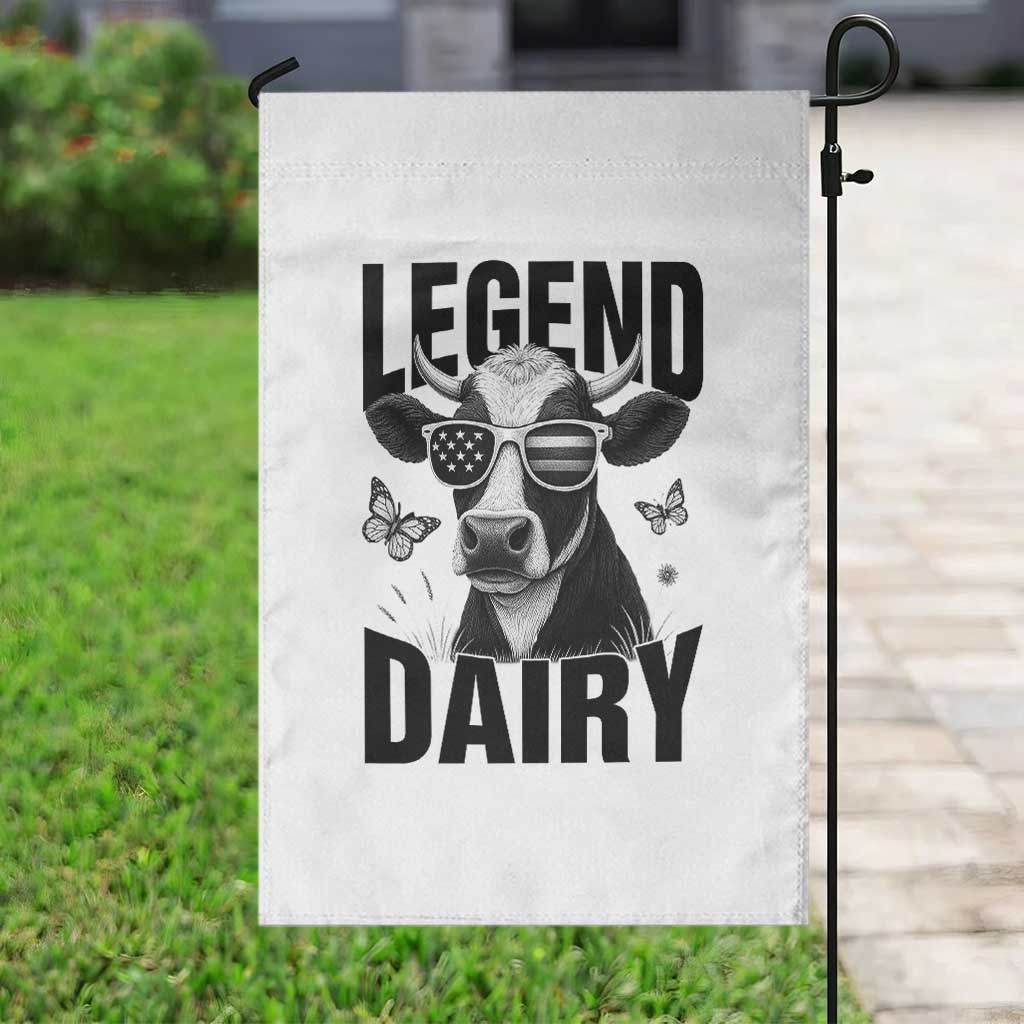Legend Dairy Garden Flag Funny Farmer Milk Joke Cow - Wonder Print Shop