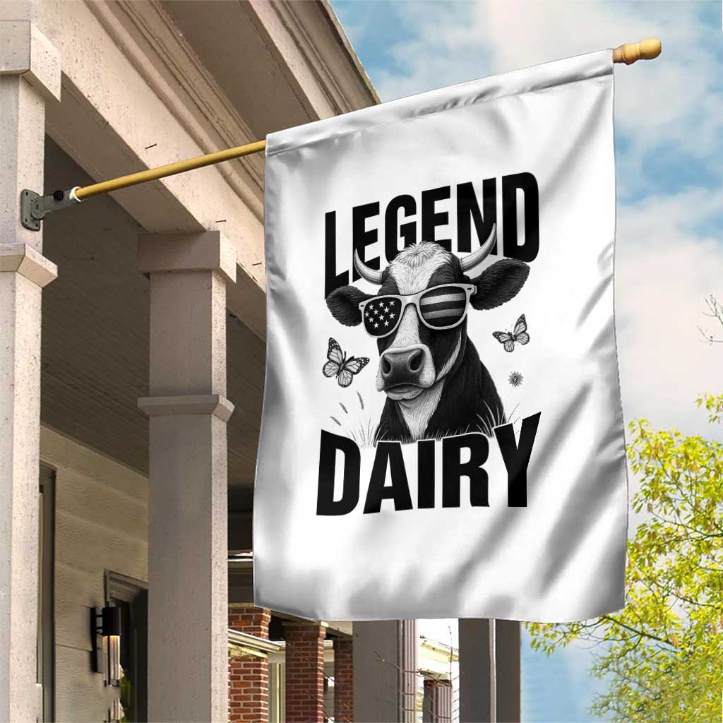 Legend Dairy Garden Flag Funny Farmer Milk Joke Cow - Wonder Print Shop