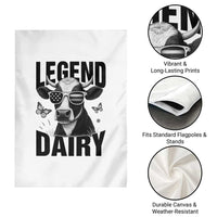 Legend Dairy Garden Flag Funny Farmer Milk Joke Cow - Wonder Print Shop