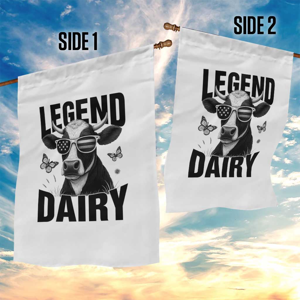Legend Dairy Garden Flag Funny Farmer Milk Joke Cow - Wonder Print Shop