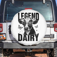 Legend Dairy Spare Tire Cover Funny Farmer Milk Joke Cow - Wonder Print Shop