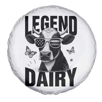 Legend Dairy Spare Tire Cover Funny Farmer Milk Joke Cow - Wonder Print Shop