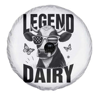 Legend Dairy Spare Tire Cover Funny Farmer Milk Joke Cow - Wonder Print Shop