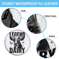 Legend Dairy Spare Tire Cover Funny Farmer Milk Joke Cow - Wonder Print Shop