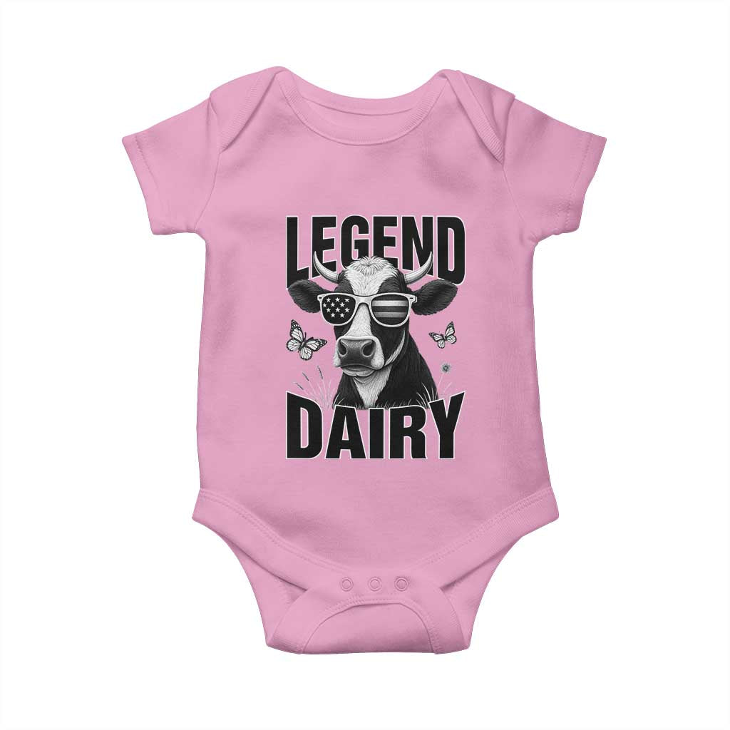 Legend Dairy Baby Onesie Funny Farmer Milk Joke Cow - Wonder Print Shop