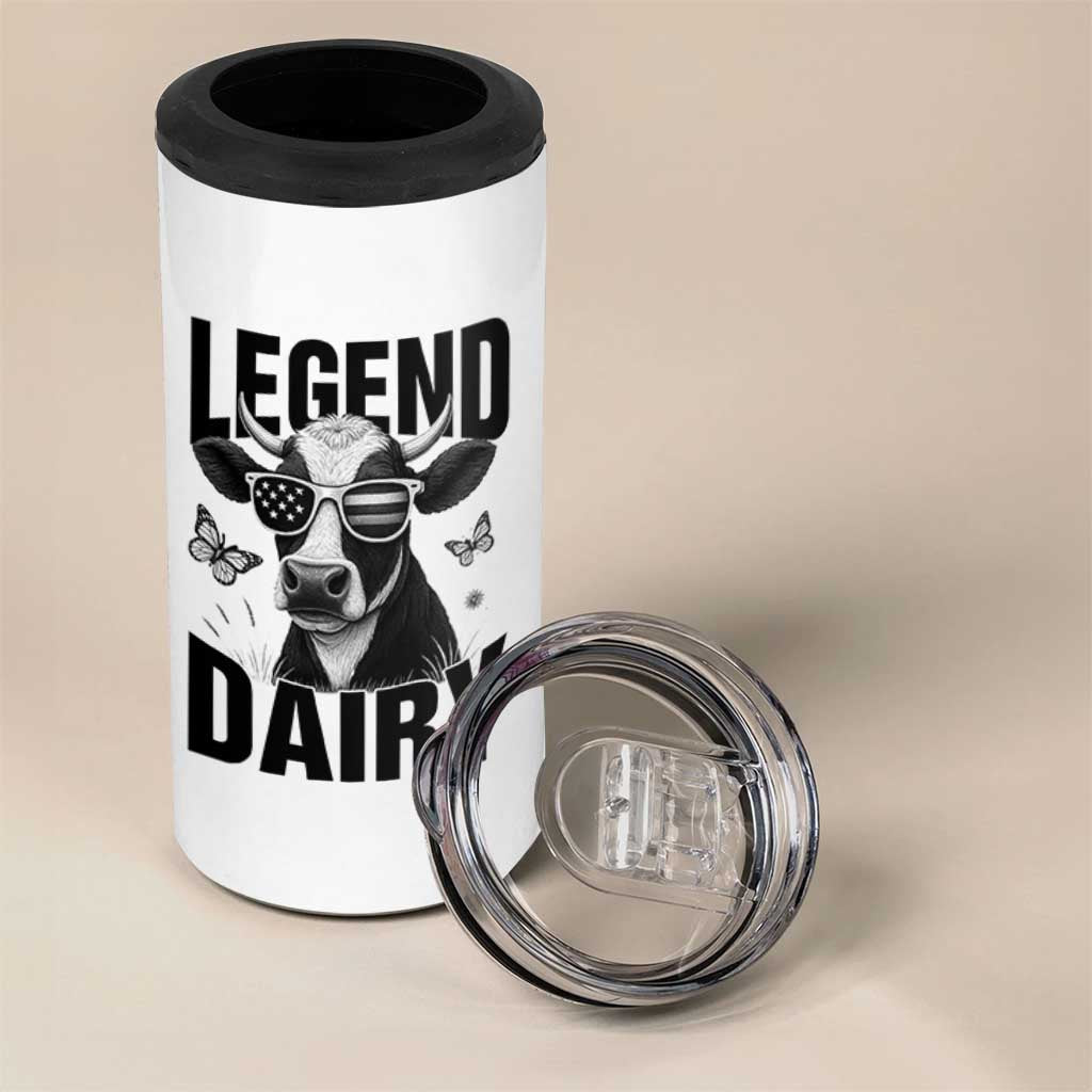 Legend Dairy 4 in 1 Can Cooler Tumbler Funny Farmer Milk Joke Cow