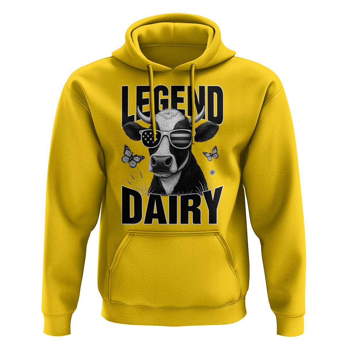 Legend Dairy Hoodie Funny Farmer Milk Joke Cow - Wonder Print Shop